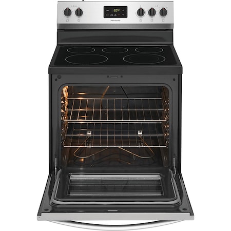 Frigidaire Frigidaire 30-in Electric Smooth Top Freestanding Range FCRE3052AS